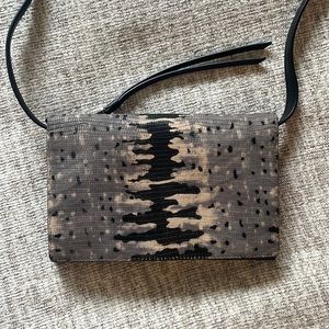 NWOT All Saints snakeskin purse